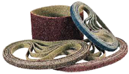 3 x 132" - Coarse - Brown Surface Conditioning Belt With Low Stretch Backing - Industrial Tool & Supply