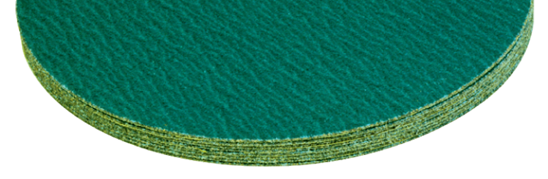 24" x No Hole - 36 Grit - Green Zirconium-Cloth Sanding PSA Disc - Industrial Tool & Supply