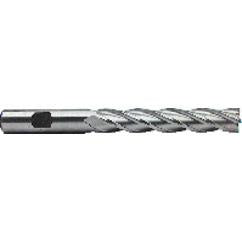 1-1/2 Dia. x 10-1/2 Overall Length 6-Flute Square End High Speed Steel SE End Mill-Round Shank-Center Cutting-Uncoated - Industrial Tool & Supply