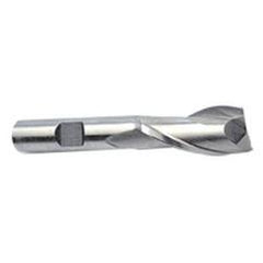18mm Dia. x 3-3/4 Overall Length 2-Flute Square End High Speed Steel SE End Mill-Round Shank-Center Cut-Uncoated - Industrial Tool & Supply