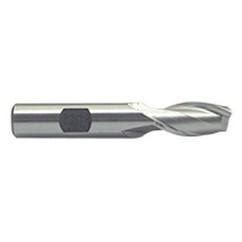 1 Dia. x 3-3/4 Overall Length 2-Flute Square End M-42 Cobalt SE End Mill-Round Shank-Center Cut-Uncoated - Industrial Tool & Supply