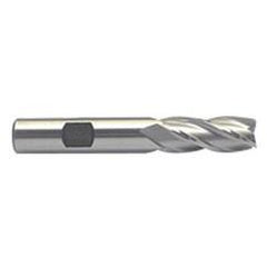 7/8 Dia. x 4-1/8 Overall Length 4-Flute Square End M-42 Cobalt SE End Mill-Round Shank-Center Cut-Uncoated - Industrial Tool & Supply