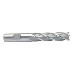 1/2 Dia. x 4 Overall Length 4-Flute Square End M-42 Cobalt SE End Mill-Round Shank-Center Cut-Uncoated - Industrial Tool & Supply