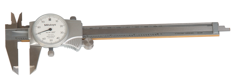 0 - 200mm Measuring Range (0.02mm Grad.) - Dial Caliper - #505-686 - Industrial Tool & Supply