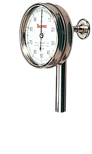 #196-A1Z - .200 Total Range - 0-100 Dial Reading - Back Plunger Dial Indicator - Industrial Tool & Supply