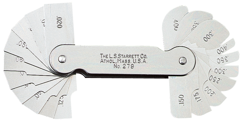 #51314 - .020 to .400" - 20 Pieces - Radius Gage Set - Industrial Tool & Supply