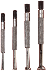 #S831EZ - 4 Pieces - .125 to .500'' Measuring Range - Small  Hole Gage Set - Industrial Tool & Supply
