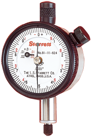 #81-141J - .250 Total Range - 0-50-0 Dial Reading - AGD 1 Dial Indicator - Industrial Tool & Supply