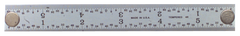 #262-012MG - 12'' Long - E/M Graduation - 1'' Wide - Rigid Magnet Rule - Industrial Tool & Supply