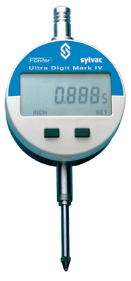 #54-520-260 - 0 - 1 / 0 - 25mm Measuring Range - .0005/.01mm Resolution - 64th Inch / Metric / Fraction - INDI-XBlue Electronic Indicator - Industrial Tool & Supply