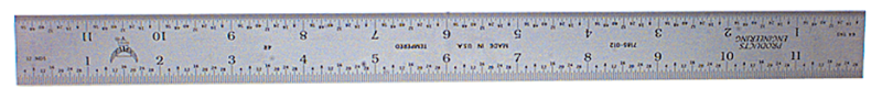 #7182-006 - 6'' - 16R Graduation - Regular - Combination Square Blade - Industrial Tool & Supply