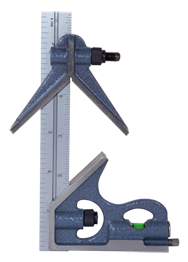 #7122-006 - 4R Graduation - Regular Blade - 3 Piece Combinatioin Square Set - Industrial Tool & Supply