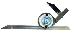 #496GD - 12'' Blade Size -  Bevel Protractor with Dial Reading - Industrial Tool & Supply