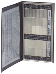 #16008 - 30 Specimans for Checking Varied Roughness Results - Microfinish Surface Comparator - Industrial Tool & Supply