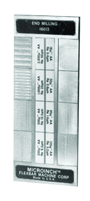 #16010 - 8 Specimans for Checking Cylindrical Grinding Roughness Results - Microinch Comparator Plate - Industrial Tool & Supply