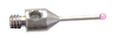 M2 Male Thread - 21mm Length - Grade 10 Ruby Star Styli with Stainless Steel Body - Industrial Tool & Supply