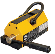 PowerLift Rare Earth Lift Magnet - 2-1/2'' x 3-5/8''; 250 lbs Lift Capacity Sheet; 125 lbs Lift Capacity Round - Industrial Tool & Supply