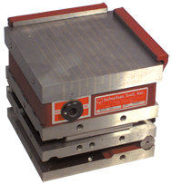Standard Pole Compound Magnetic Sine Plate - #MSPC66; 6 x 6 x 5-3/8'' - Industrial Tool & Supply