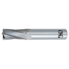 1/2" Dia. - 3" OAL - Bright CBD - Slow Spiral HP End Mill - 4 FL - Industrial Tool & Supply