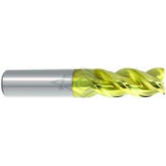 5/8 x 5/8 x 1-1/4 x 3-1/2 3 Flute Carbide End Mill-DLC - Industrial Tool & Supply