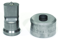 PDOB1/2X3/4; 1/2 x 3/4" Oblong Punch & Die Set - Industrial Tool & Supply