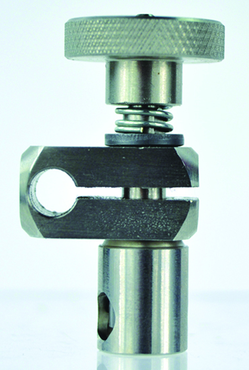1/4 x 1/4" - Medium Duty - Adjustable Swivel Clamp - Stainless - Industrial Tool & Supply