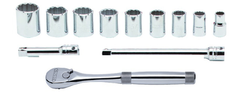 Proto® 3/8" Drive 12 Piece Socket Set - 12 Point - Industrial Tool & Supply