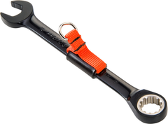 Proto® Tether-Ready Black Chrome Combination Non-Reversible Ratcheting Wrench 14 mm - Spline - Industrial Tool & Supply