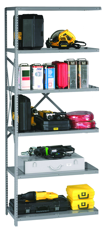 48 x 24 x 87" - 20 Gauge - Heavy Duty Industrial Shelving Adder Unit - Industrial Tool & Supply