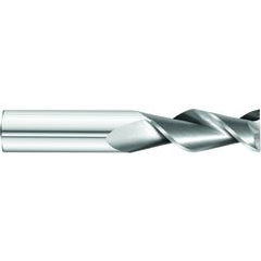 1 x 1 x 2 x 4 OAL Square 2 Flute Carbide End Mill for Aluminum - Round Shank- Uncoated - Industrial Tool & Supply
