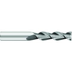 5/8 x 5/8 x 2-1/2 x 5 OAL Square 2 Flute Carbide End Mill for Aluminum - Round Shank- Uncoated - Industrial Tool & Supply
