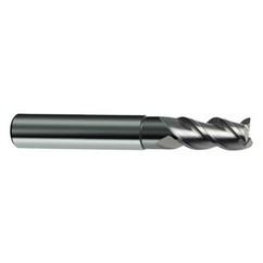 8mm Dia. - 63mm OAL - 3 FL Variable Helix Bright Carbide End Mill - Industrial Tool & Supply