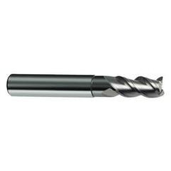 8mm Dia. - 63mm OAL - 3 FL Variable Helix Bright Carbide End Mill - Industrial Tool & Supply