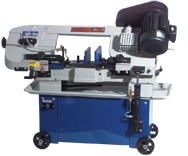 Horizontal/Vertical Bandsaw - #UC180AJ; 7 x 12'' Capacity; 1HP, 1PH, 110/220V Motor - Industrial Tool & Supply