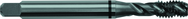 M12x1.25 D5 3 Flute Spiral Flute Semi-Bottoming Black Ring Tap-Steam Oxide - Industrial Tool & Supply