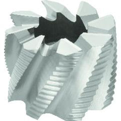 2-1/2 x 1-5/8 x 1 - Cobalt - Fine Tooth Roughing Shell Mill - 8T - TiAlN Coated - Industrial Tool & Supply