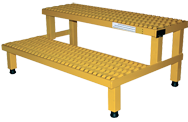 Work Mate Stand with Step - 24 x 23''; 500 lb Capacity - Industrial Tool & Supply