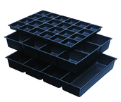 One-Piece ABS Drawer Divider Insert - 12 Compartments - For Use With Any 27" Roller Cabinet w/4" Drawers - Industrial Tool & Supply