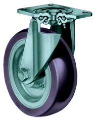 6'' Dia. - 2-1/2'' Width - Plexite - Swivel - 1500 lb Capacity - Industrial Tool & Supply