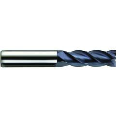 1" Dia. - 1-1/2" LOC - 4" OAL - 4 FL Carbide S/E HP End Mill-nACo - Industrial Tool & Supply