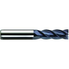 3/4" Dia. - 1-1/2" LOC - 4" OAL - 4 FL Carbide S/E HP End Mill-nACo - Industrial Tool & Supply