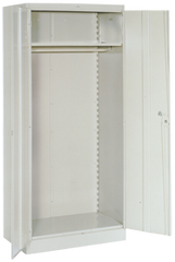 36 x 24 x 78'' (Dove Gray or Putty) - Wardrobe Cabinet - Industrial Tool & Supply
