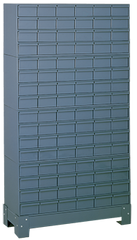 62-1/2 x 12-1/4 x 34-1/8'' (96 Compartments) - Steel Modular Parts Cabinet - Industrial Tool & Supply