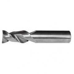 3/8x3/8x3/4x2-1/2 2FL Square Carbide End Mill-Round Shank-Uncoated - Industrial Tool & Supply