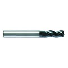 9mm Dia. x 72mm Overall Length 3-Flute Square End Solid Carbide SE End Mill-Round Shank-Center Cut-AlCrN - Industrial Tool & Supply
