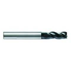 9mm Dia. x 72mm Overall Length 3-Flute Square End Solid Carbide SE End Mill-Round Shank-Center Cut-AlCrN - Industrial Tool & Supply