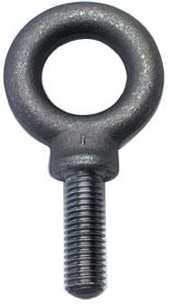 Shoulder Plain Eye Bolt - 1-3/4-5 Thread, 2-7/8'' Eye Dia. - Industrial Tool & Supply