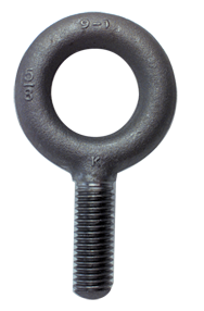 No Shoulder Plain Eye Bolt - 2-4-1/2 Thread, 3-3/8'' Eye Dia. - Industrial Tool & Supply