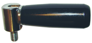 Plastic Folding Handle - M8 Thread, 3.15'' Handle Length, .51'' Thread Length - Industrial Tool & Supply