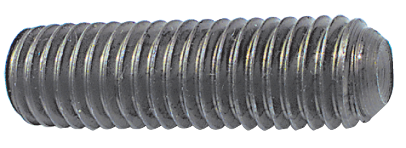 7/16-14 x 1 - Black Finish Heat Treated Alloy Steel - Socket Set Screws - Cup Point - Industrial Tool & Supply